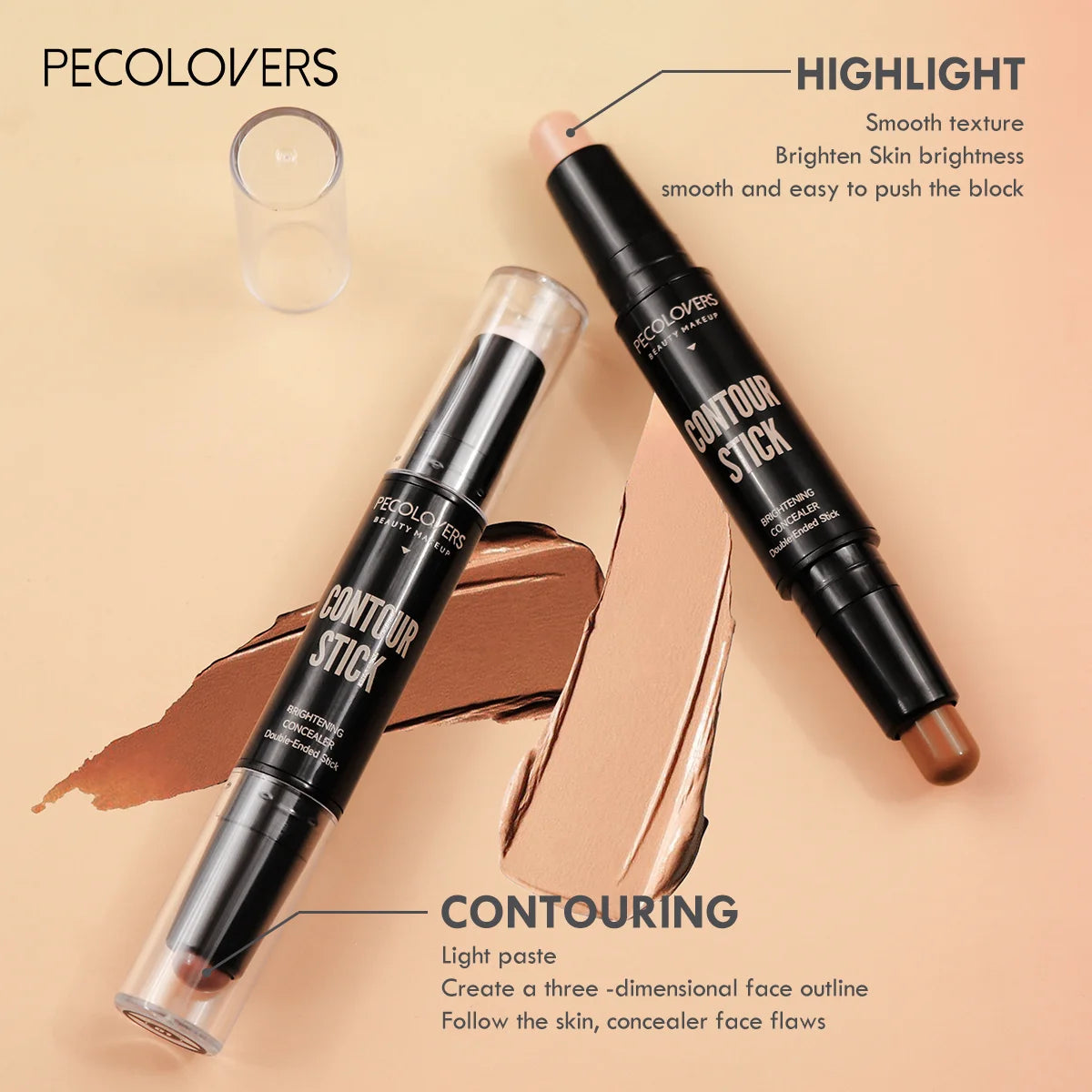 2-in-1 Dual-Ended Contour & Concealer Stick