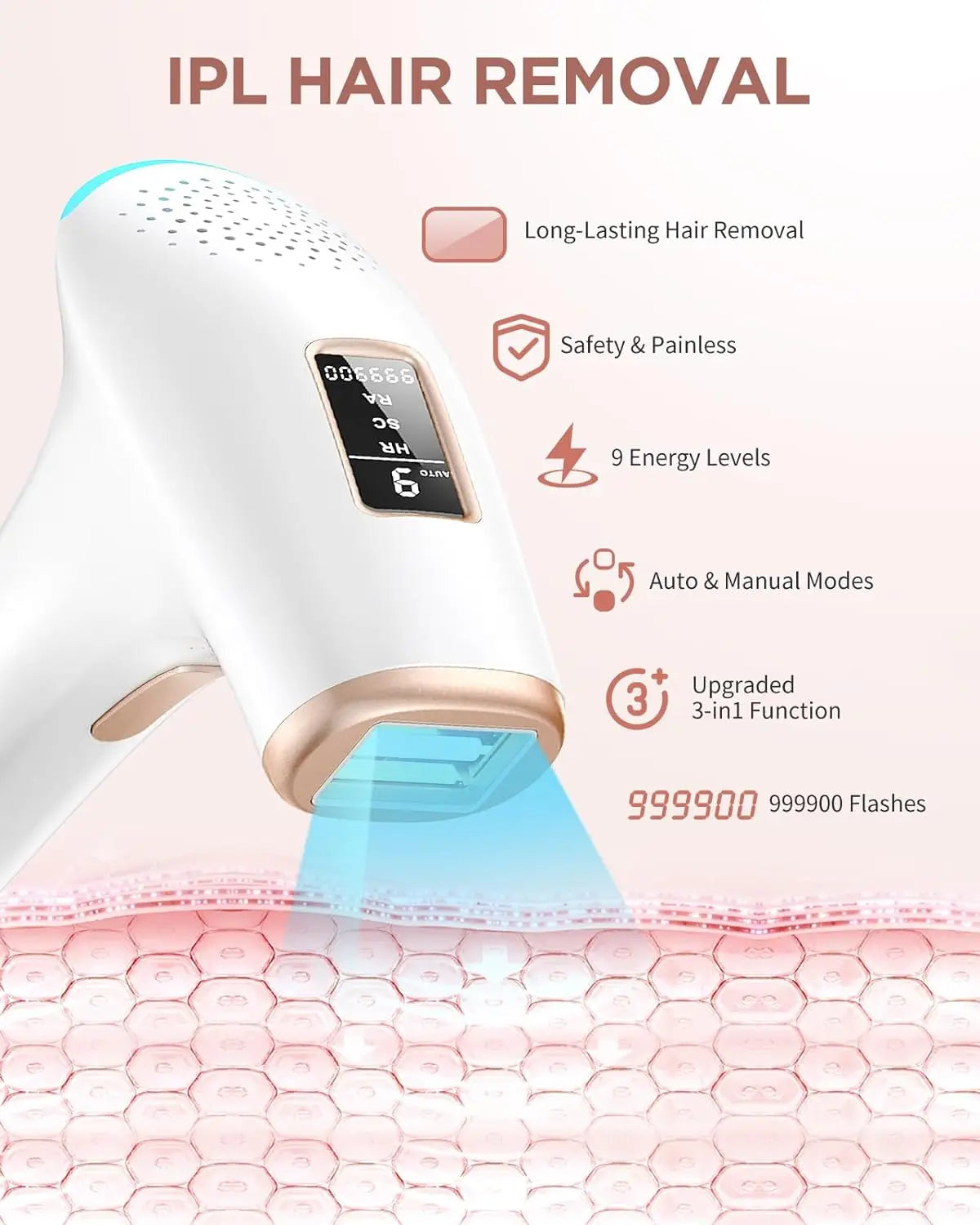 JOOYEE 3-in-1 IPL Hair Removal Device
