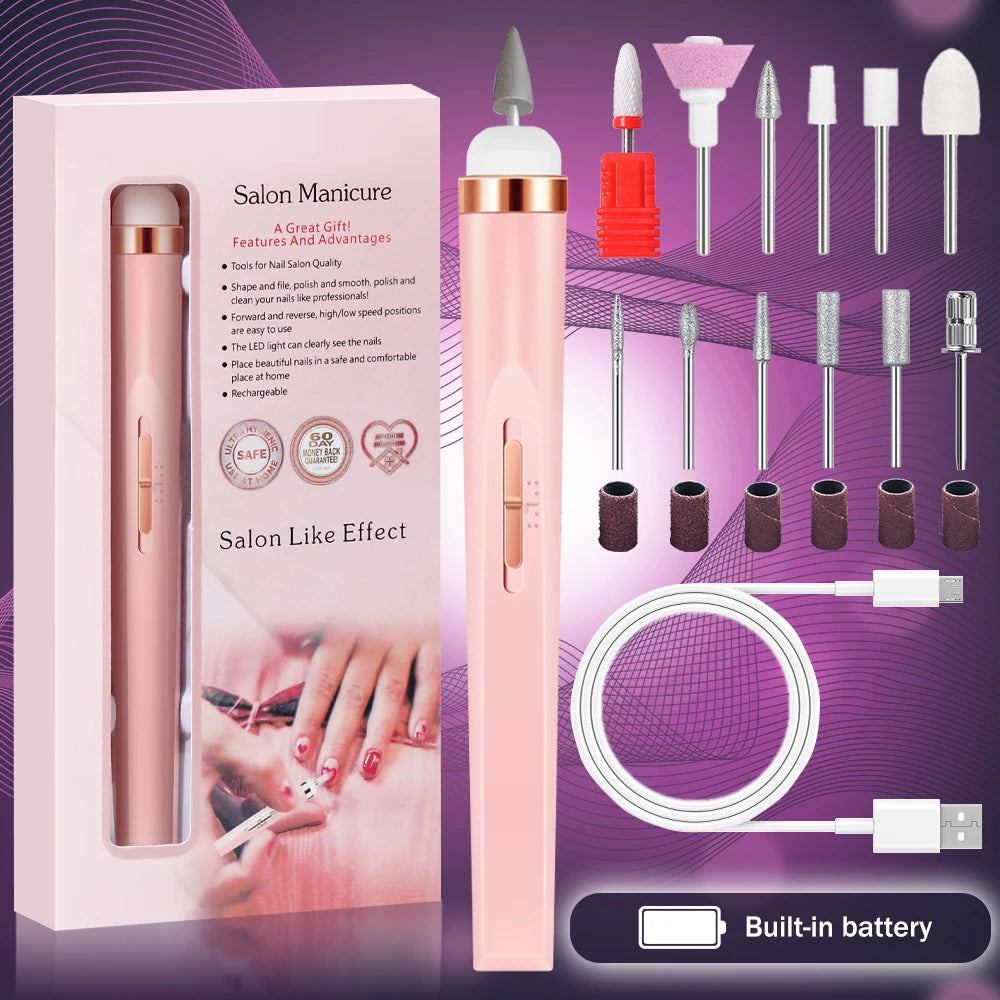 5-in-1 Portable Electric Nail Drill Manicure Set