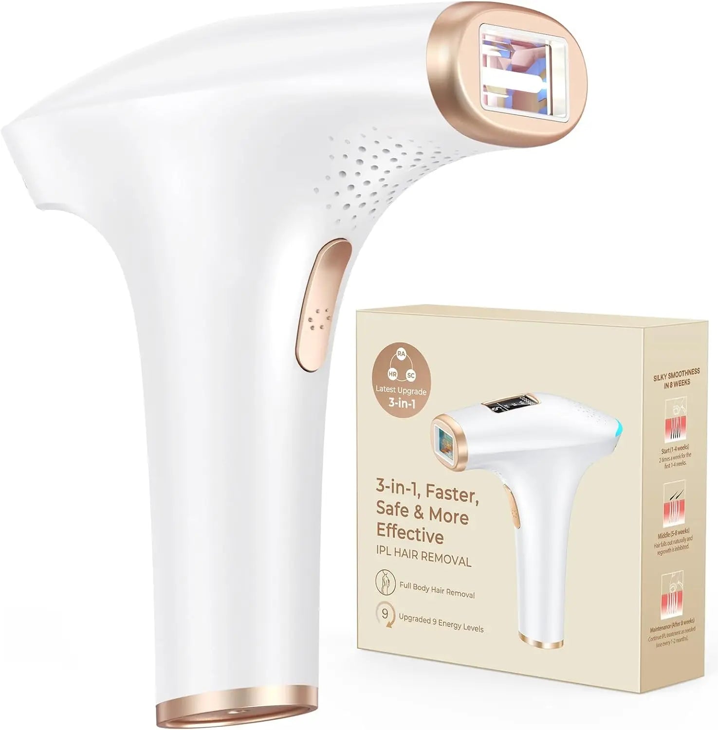 JOOYEE 3-in-1 IPL Hair Removal Device