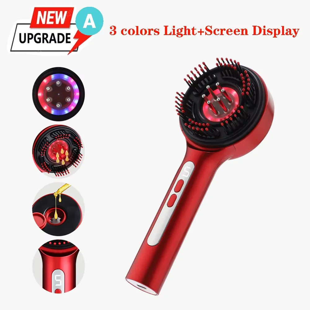Portable Red Light Scalp Massager Comb