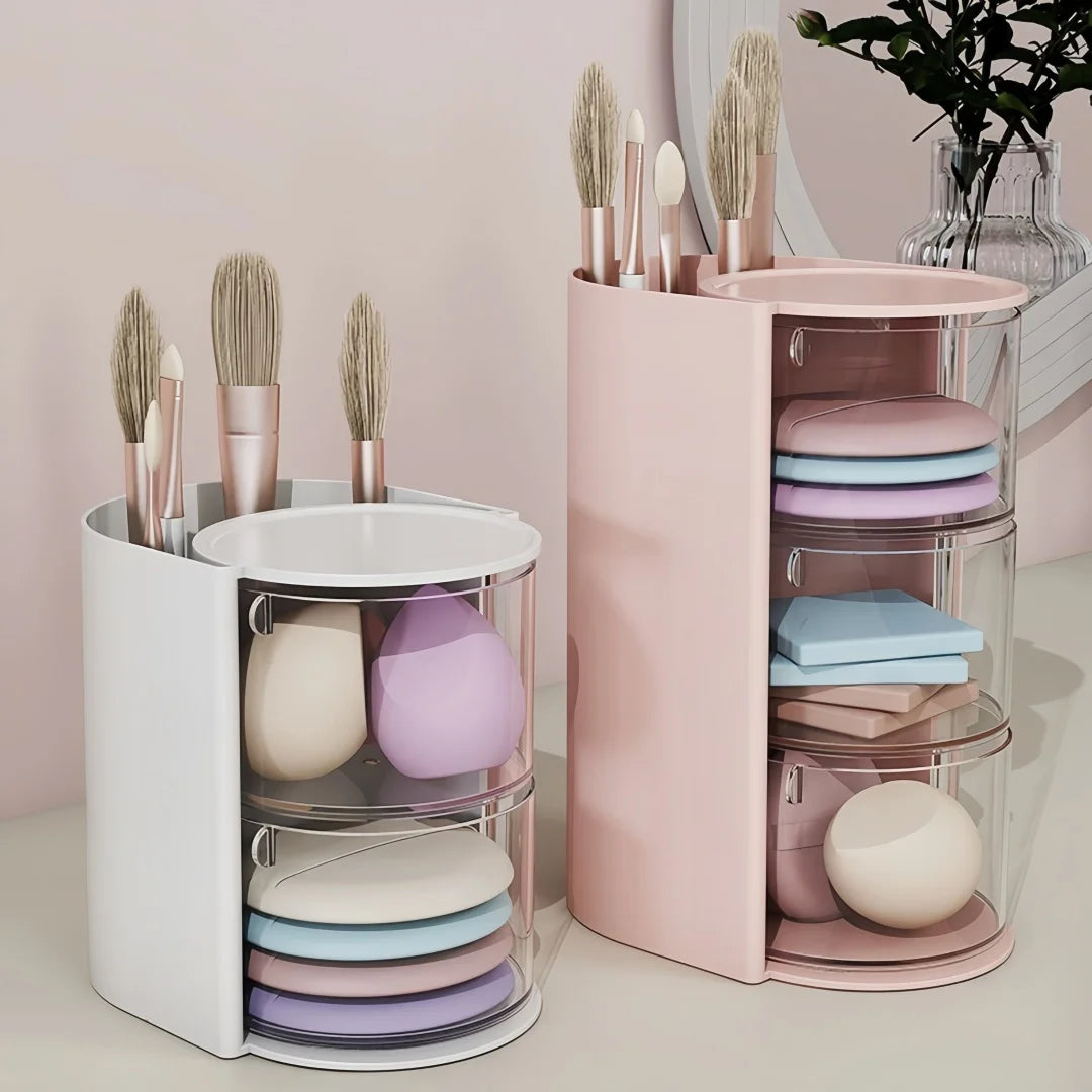 Rotating Cosmetic Storage Box, 360° Beauty Carousel