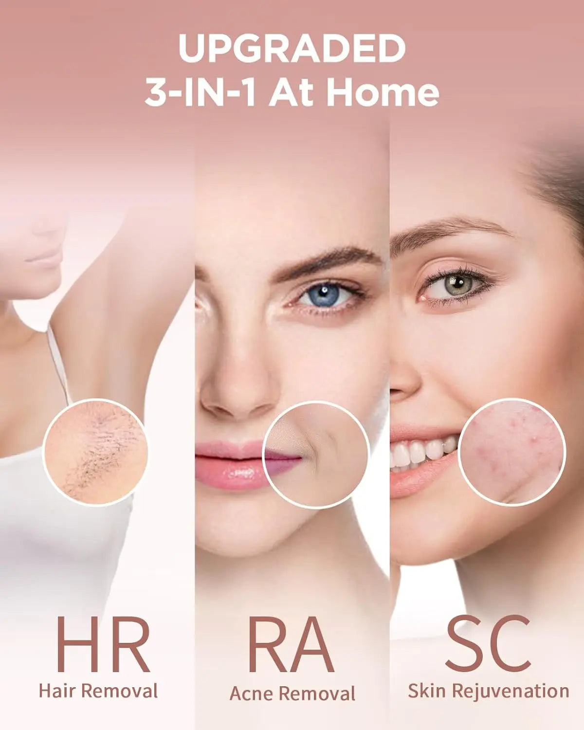 JOOYEE 3-in-1 IPL Hair Removal Device
