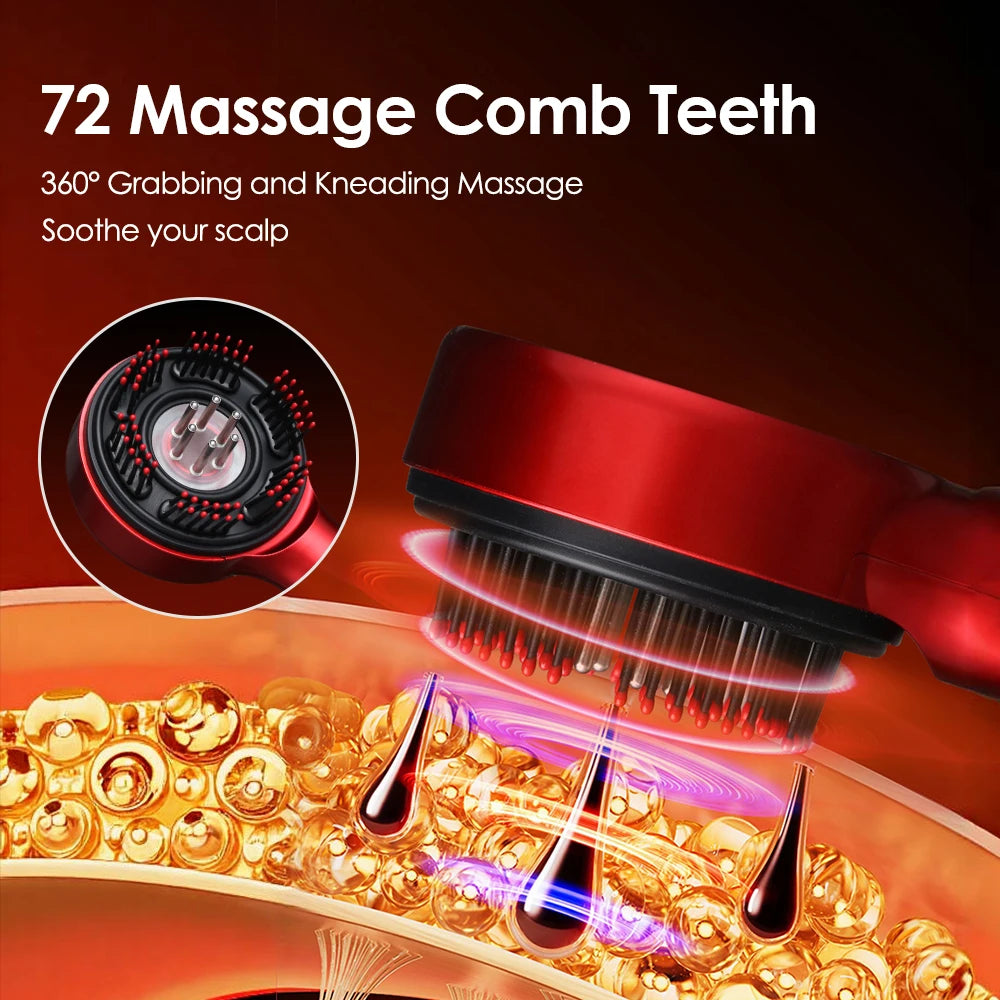 Electric Red Light Scalp Massage Comb