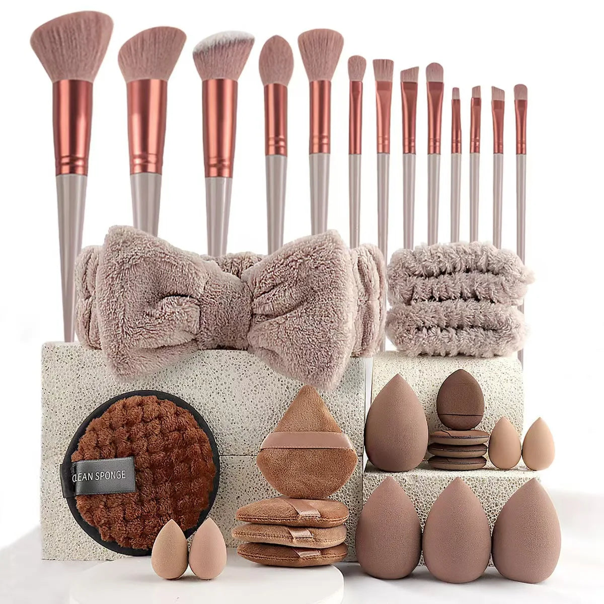 33pcs Professional Makeup & Sponge Kit