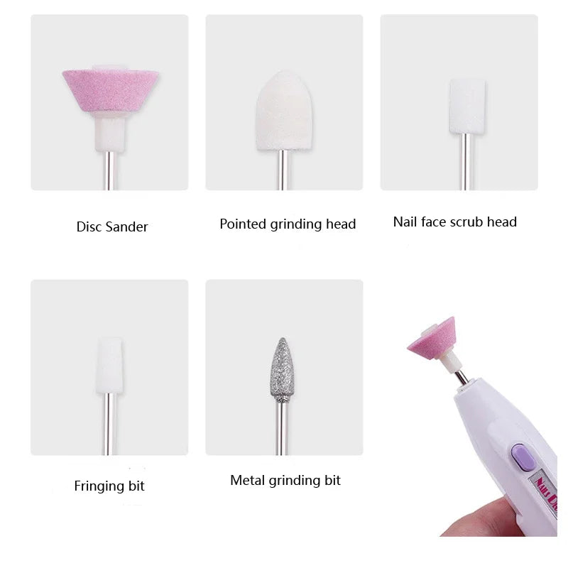 Mini Electric Nail Drill Kit – 5-in-1