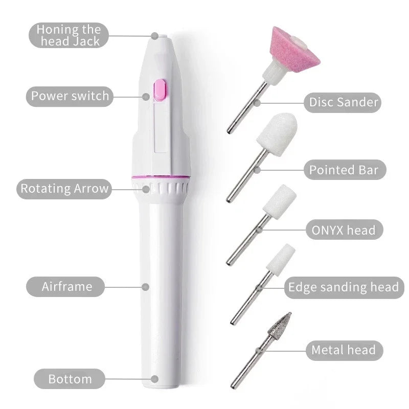 Mini Electric Nail Drill Kit – 5-in-1