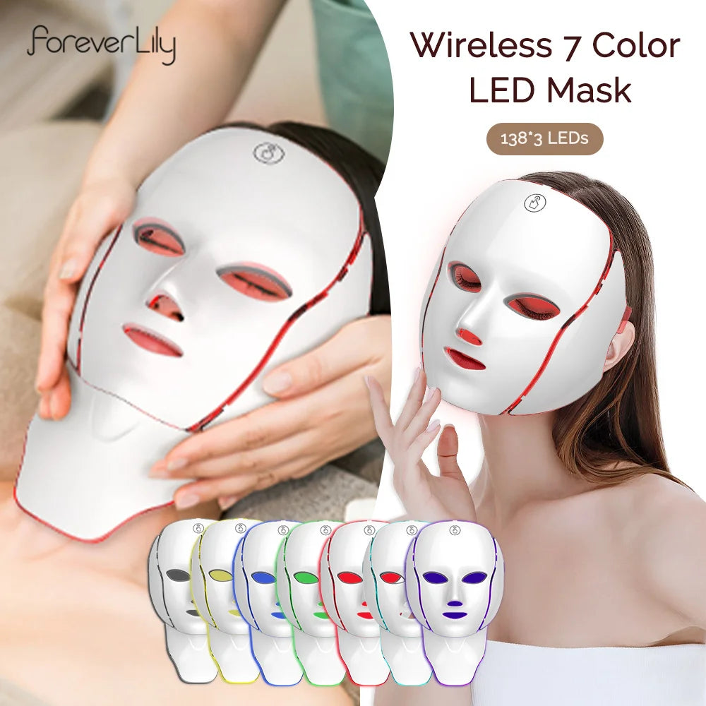 7-Color LED Photon Face & Neck Beauty Mask