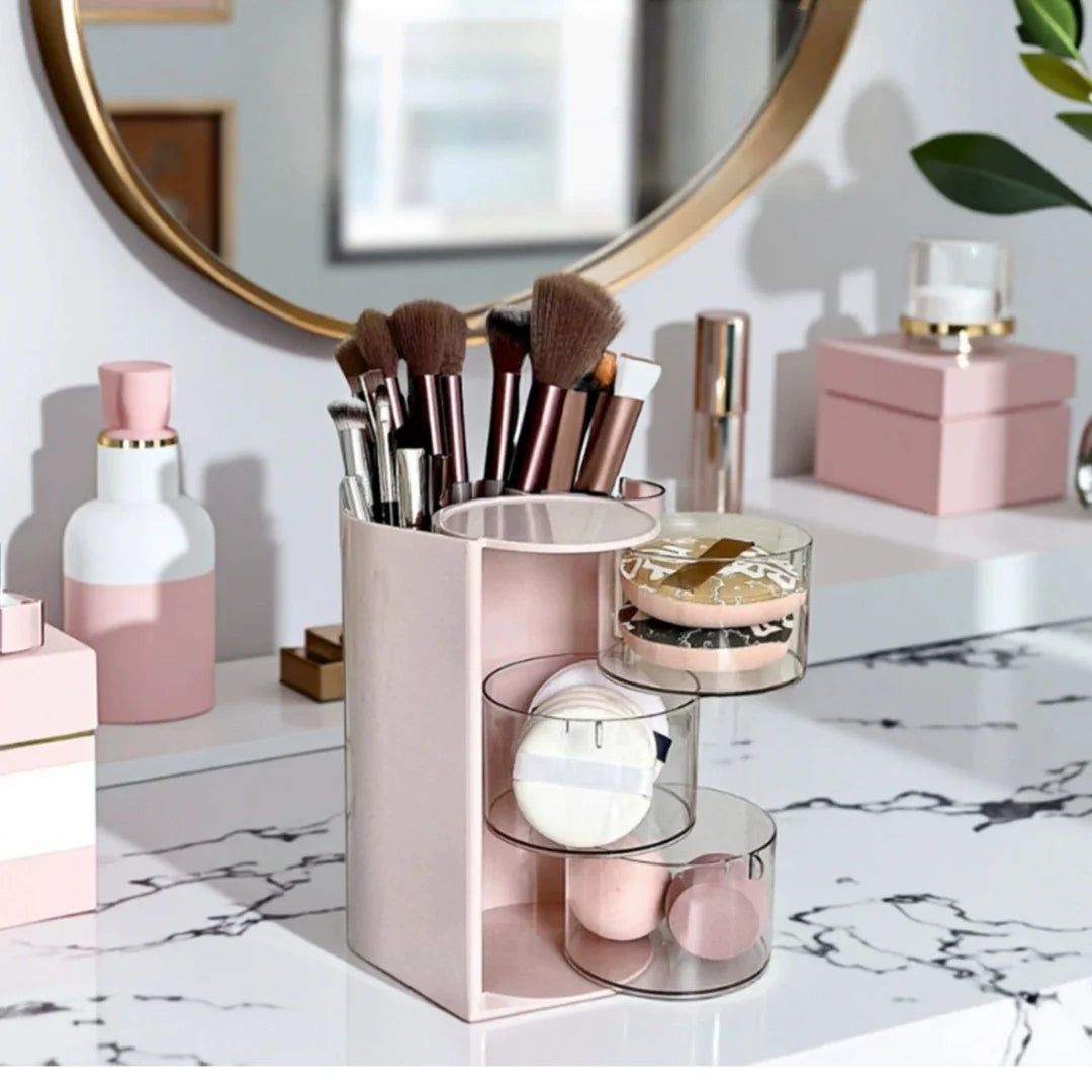 Rotating Cosmetic Storage Box, 360° Beauty Carousel