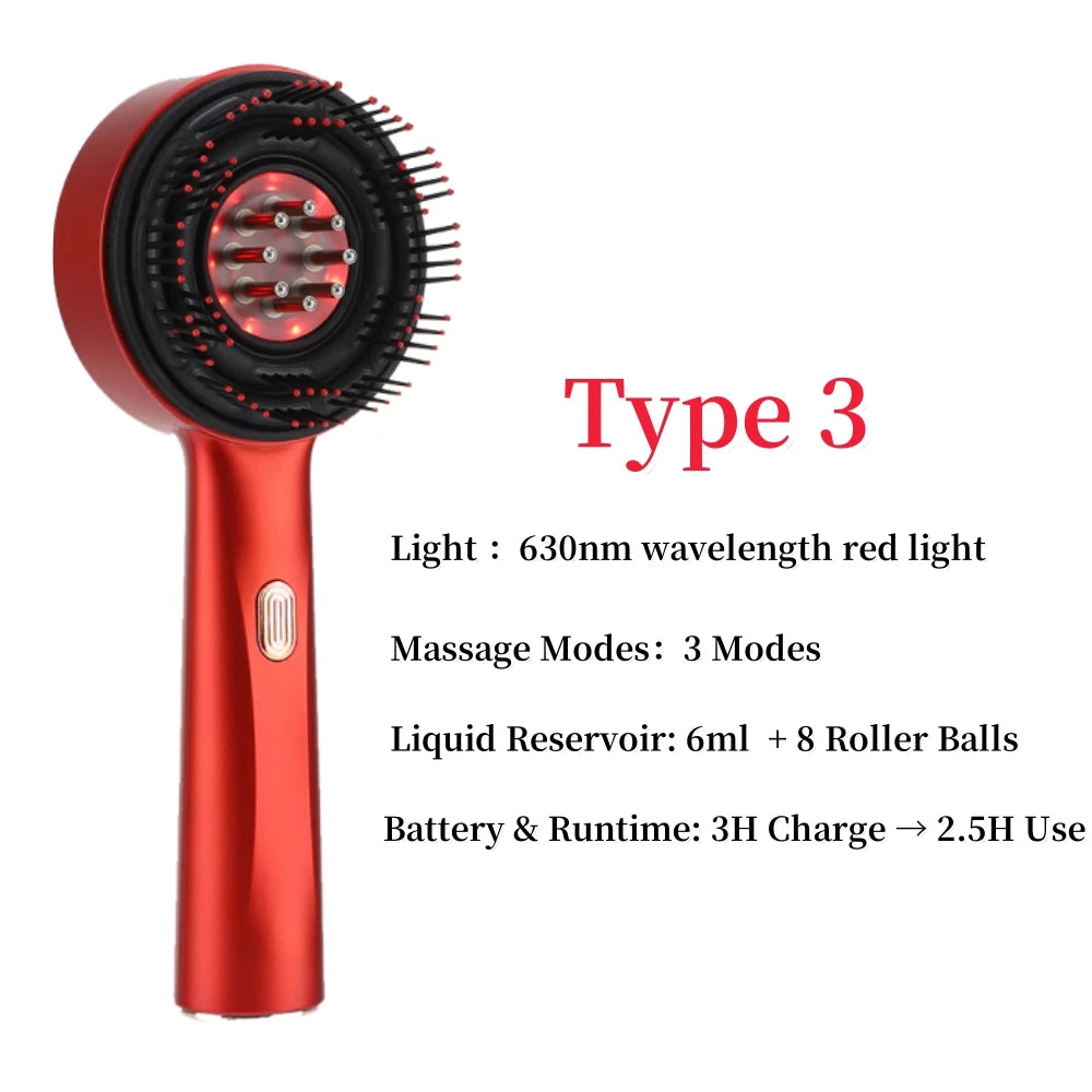 Electric Red Light Scalp Massage Comb