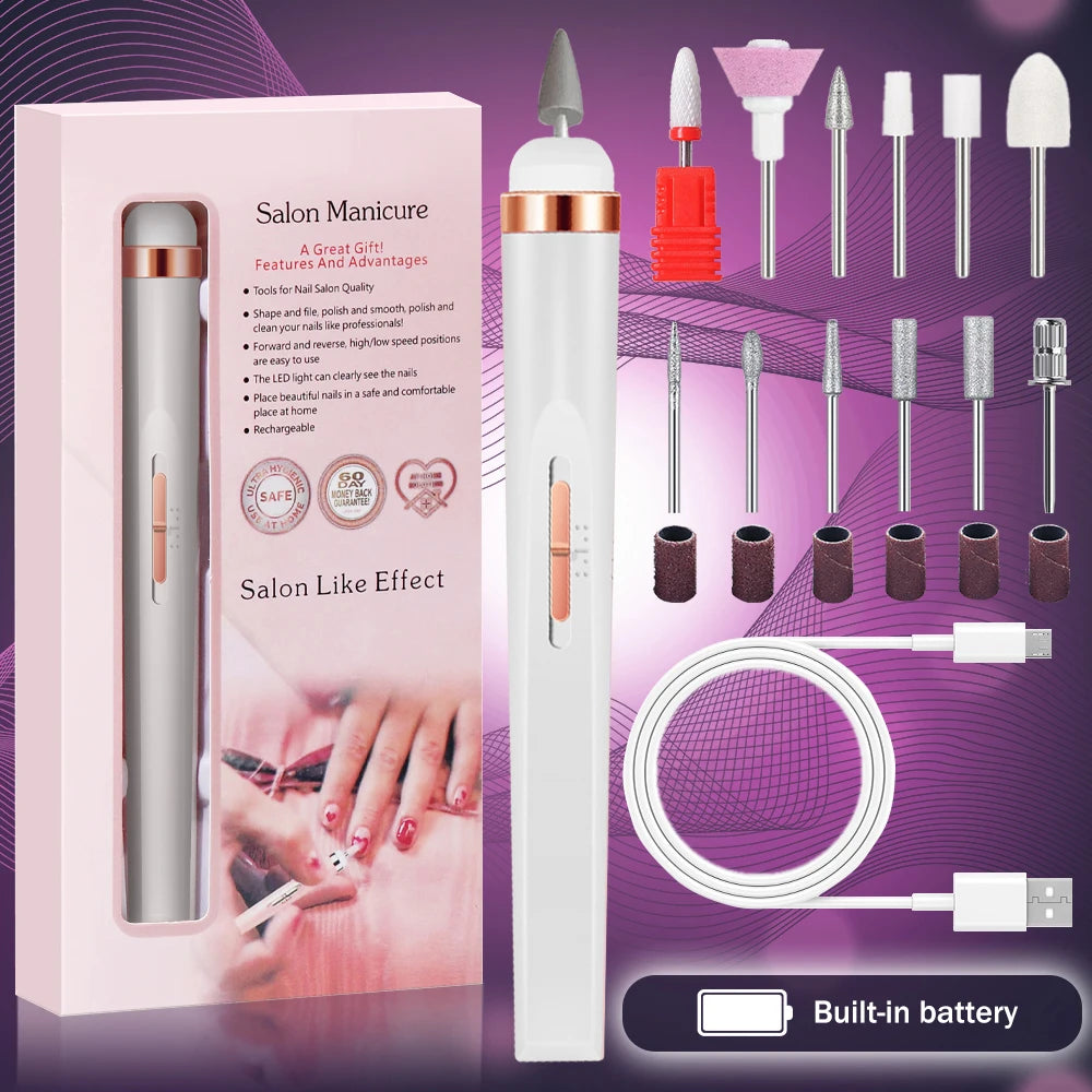 5-in-1 Portable Electric Nail Drill Manicure Set
