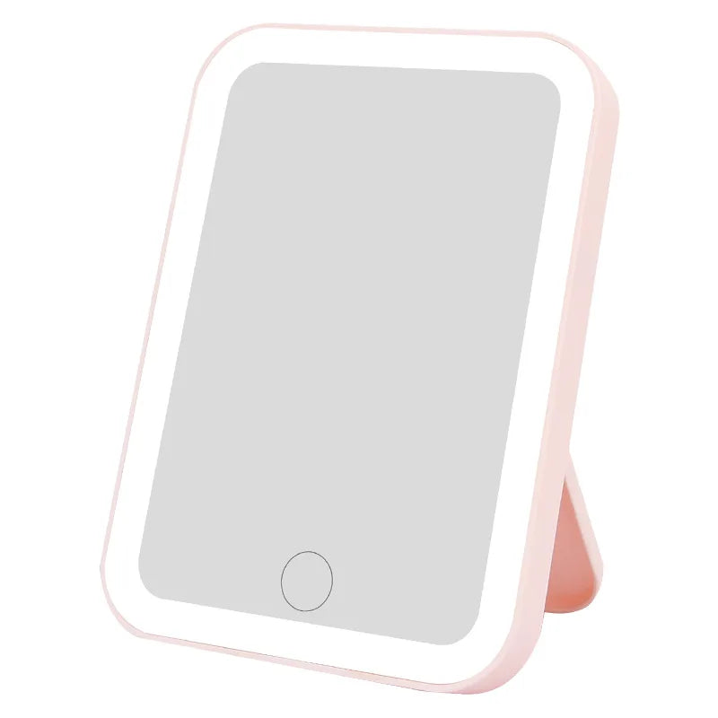 3 Colors LED Vanity Mirror with Touch Screen USB Rechargeable