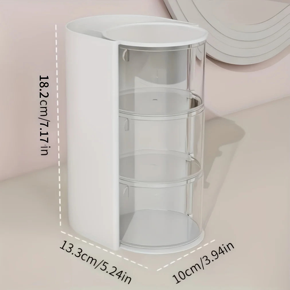 Rotating Cosmetic Storage Box, 360° Beauty Carousel