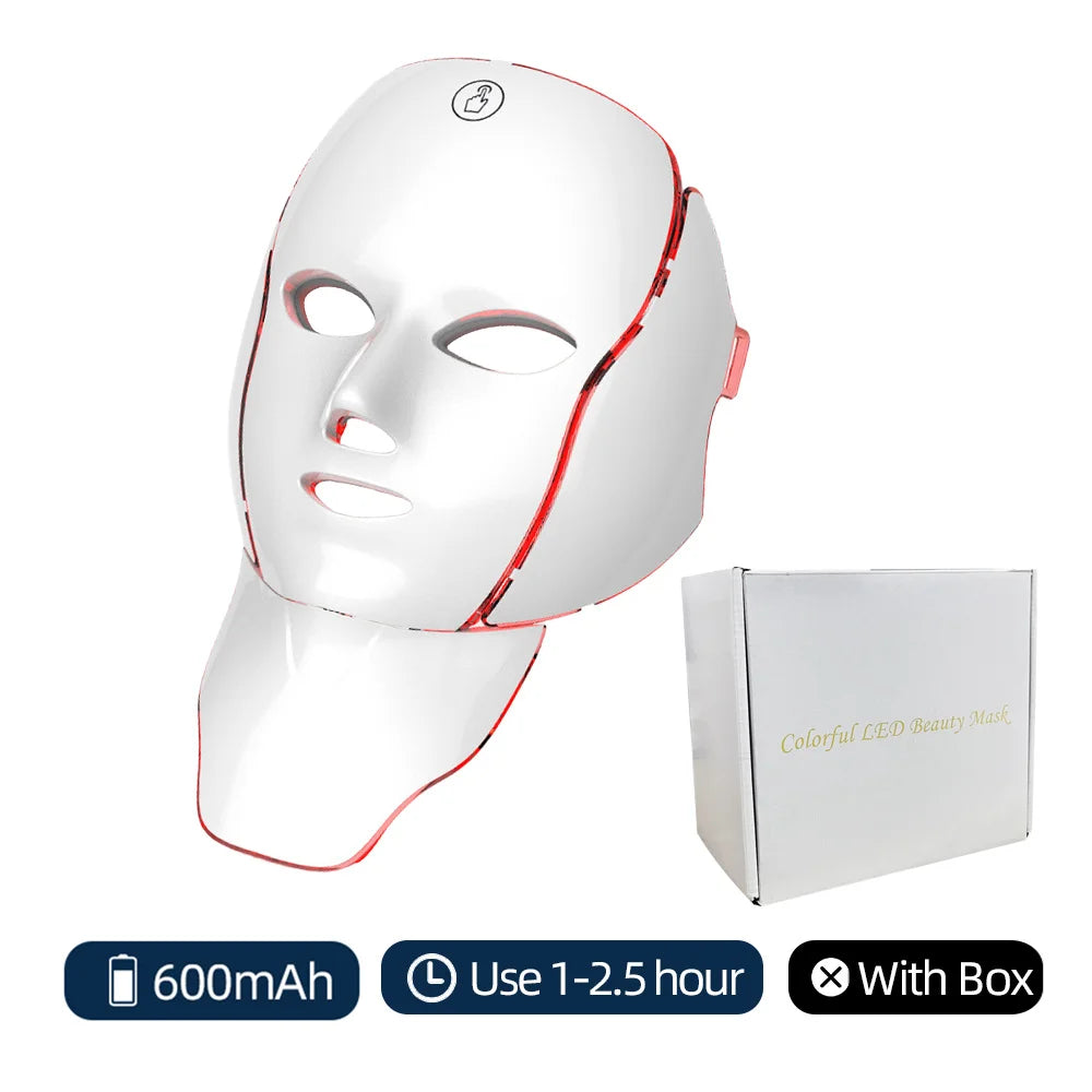 7-Color LED Photon Face & Neck Beauty Mask