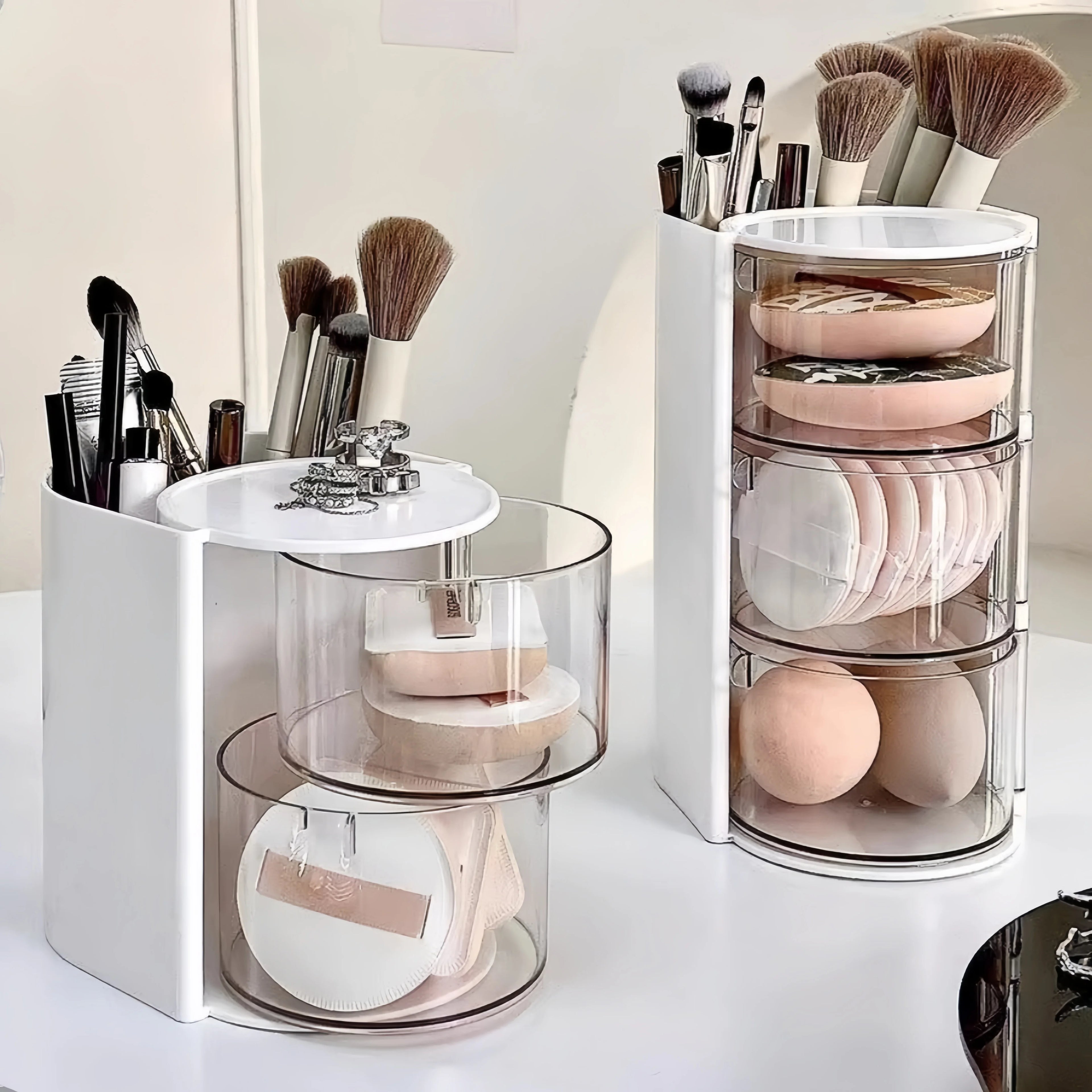 Rotating Cosmetic Storage Box, 360° Beauty Carousel