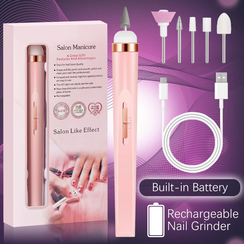 5-in-1 Portable Electric Nail Drill Manicure Set