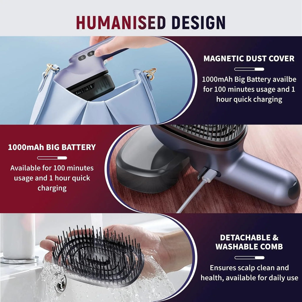 360° Kneading Scalp Massager with Essential Oil Cartridges