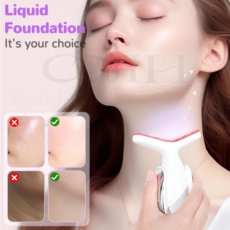 7-in-1 LED & Microcurrent Neck Beauty Device