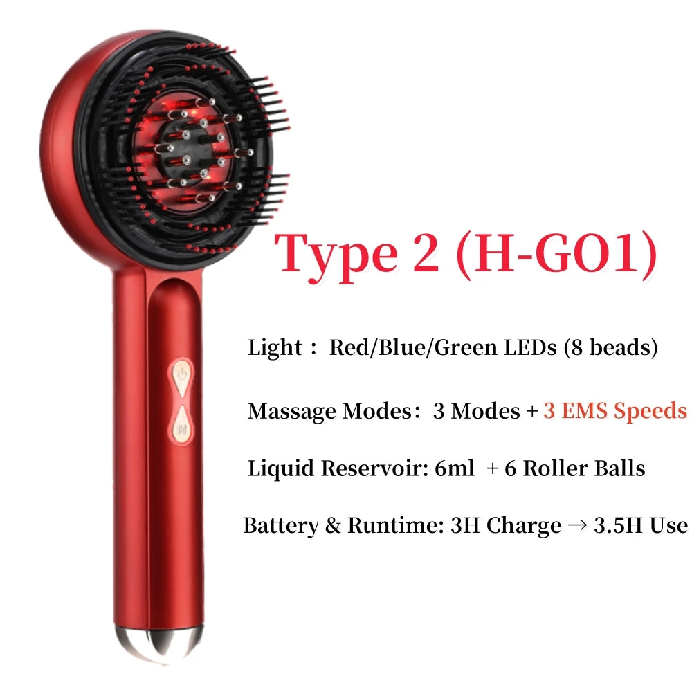 Electric Red Light Scalp Massage Comb