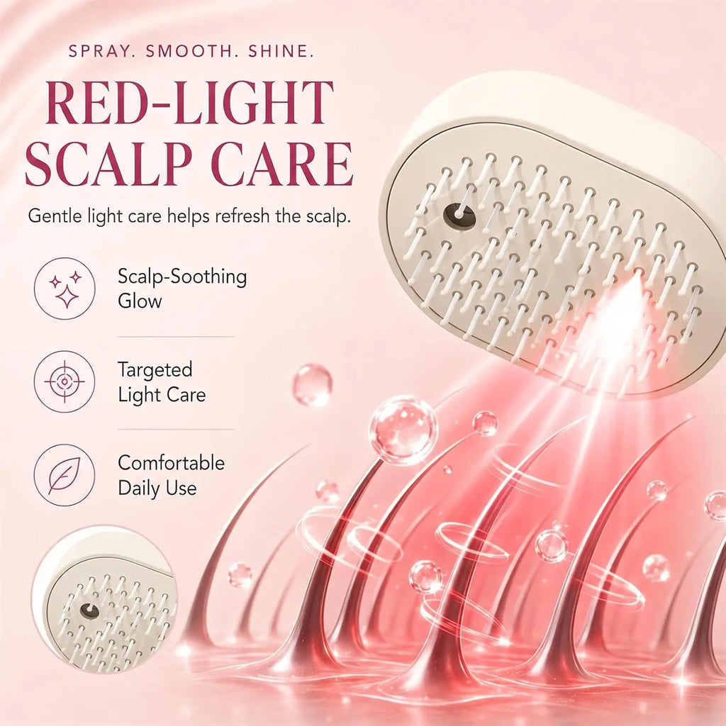 Electric Mist Spray Scalp Massage Comb