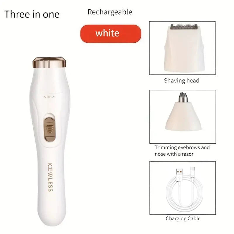 Women's 3-in-1 USB Rechargeable Body Trimmer