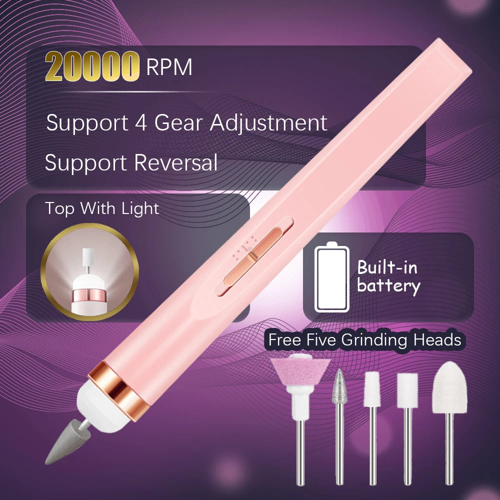 5-in-1 Portable Electric Nail Drill Manicure Set