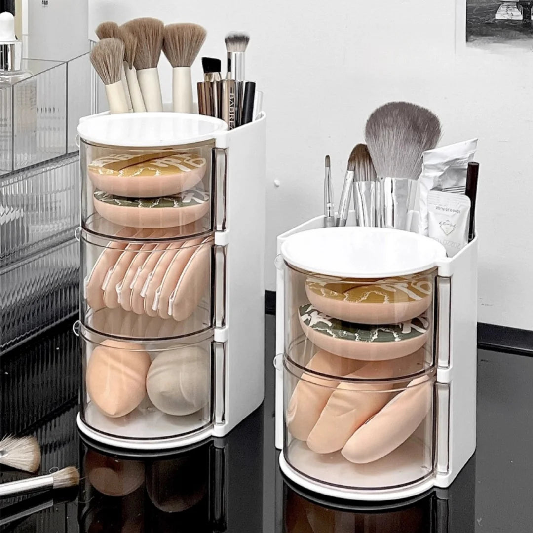 Rotating Cosmetic Storage Box, 360° Beauty Carousel