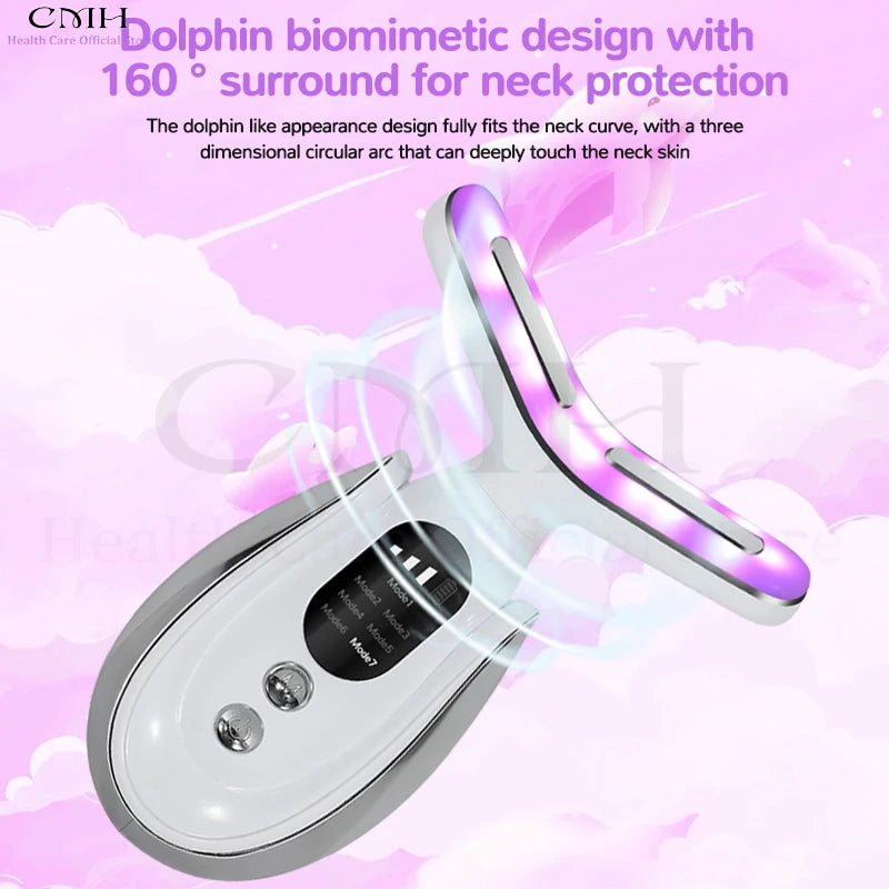 7-in-1 LED & Microcurrent Neck Beauty Device