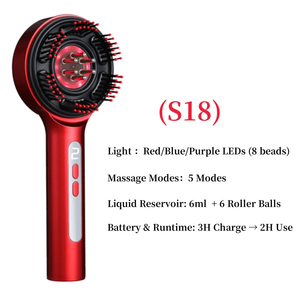 Electric Red Light Scalp Massage Comb