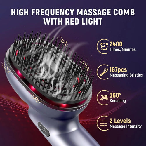 360° Kneading Scalp Massager with Essential Oil Cartridges