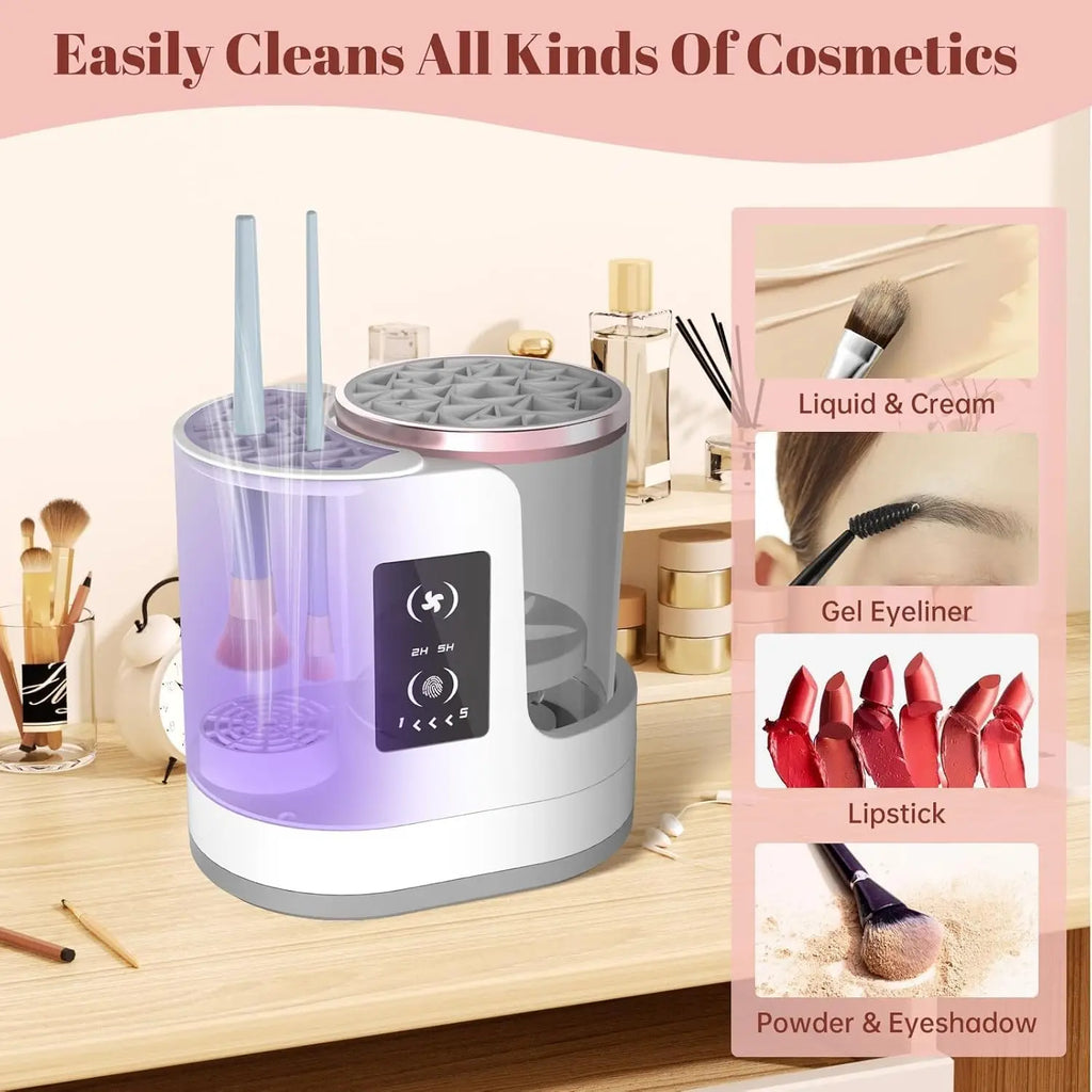 Automatic Makeup Brush Cleaner with 2H 5H Timer