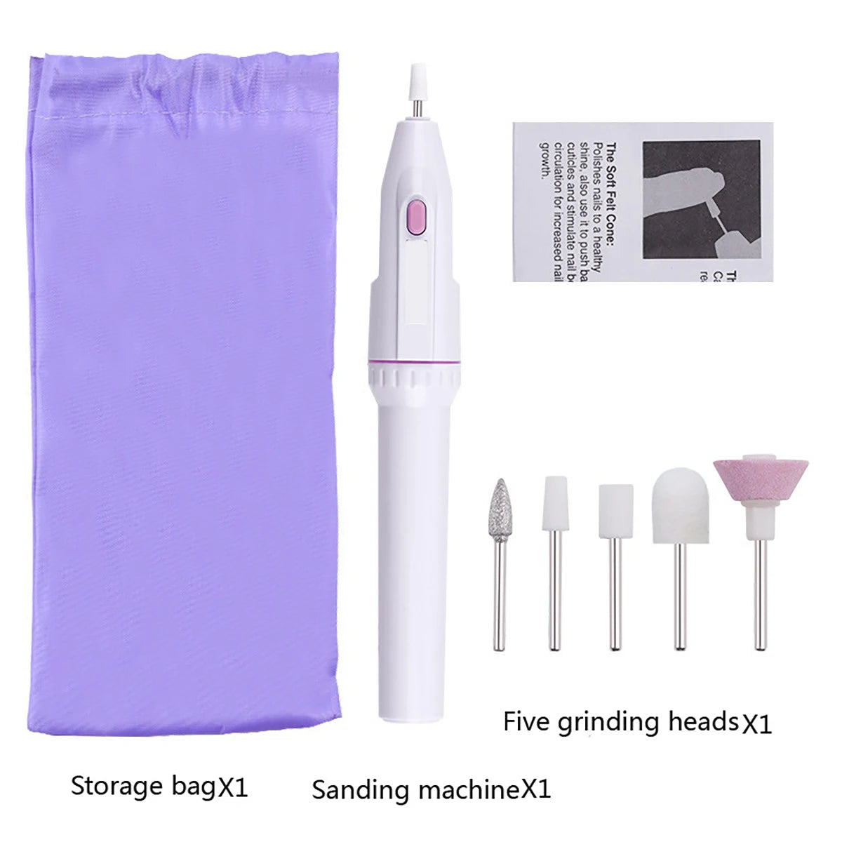 Mini Electric Nail Drill Kit – 5-in-1