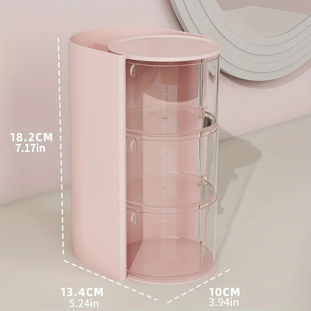 Rotating Cosmetic Storage Box, 360° Beauty Carousel