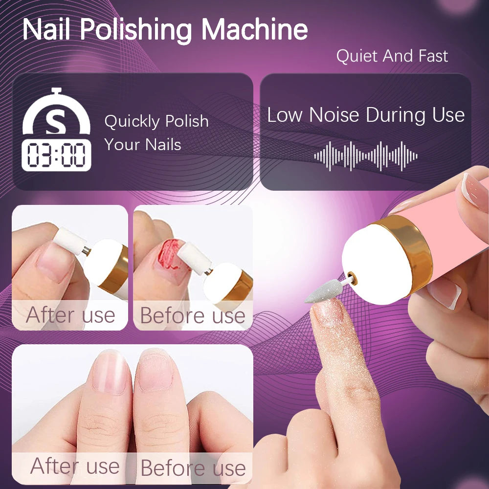 5-in-1 Portable Electric Nail Drill Manicure Set