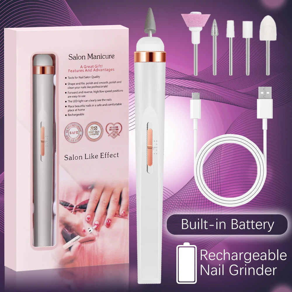 5-in-1 Portable Electric Nail Drill Manicure Set