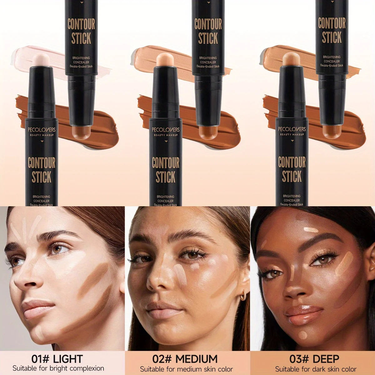 2-in-1 Dual-Ended Contour & Concealer Stick